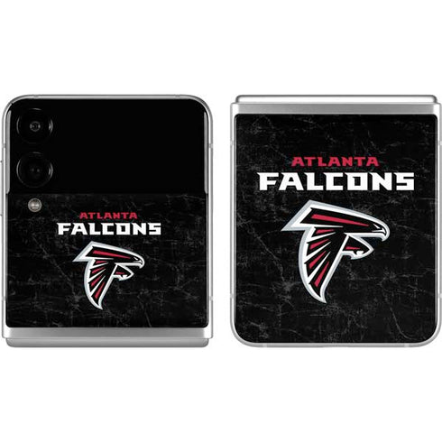 NFL Atlanta Falcons Distressed Galaxy Z Flip4 5G Skin